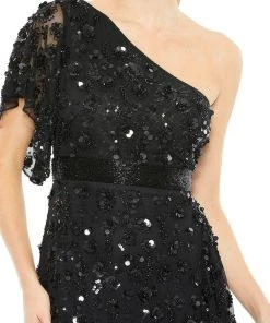 Mac Duggal 93687 - Asymmetrical One Shoulder Strap High Low Dress 11 Mac Duggal 93687 - Asymmetrical One Shoulder Strap High Low Dress