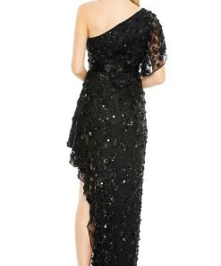 Mac Duggal 93687 - Asymmetrical One Shoulder Strap High Low Dress 10 Mac Duggal 93687 - Asymmetrical One Shoulder Strap High Low Dress