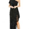 Mac Duggal 93687 - Asymmetrical One Shoulder Strap High Low Dress 2 Mac Duggal 93687 - Asymmetrical One Shoulder Strap High Low Dress