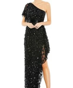 Mac Duggal 93687 - Asymmetrical One Shoulder Strap High Low Dress