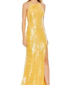 Mac Duggal 93718 - Fully-sequined Sleeveless Evening Gown