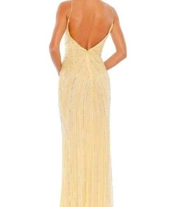 Mac Duggal 93733 - Sleeveless Deep V-neck Evening Dress