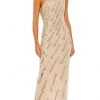 Mac Duggal 93739 - Embellished Asymmetrical Neck Evening Gown