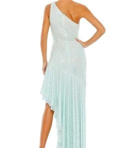 Mac Duggal - 93741 Pearl Beaded High Low Dress 8 Mac Duggal - 93741 Pearl Beaded High Low Dress