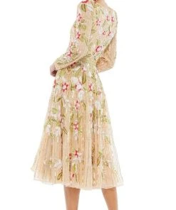 Mac Duggal Cocktail - 5415D V-Neck Sequin A-Line Dress