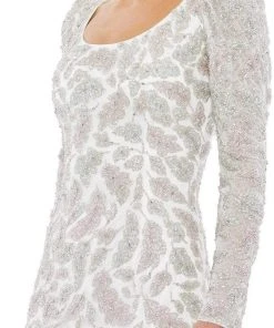 Mac Duggal Cocktail - 5424D Scoop Tea-Length Dress