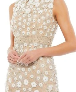 Mac Duggal Cocktail - 67853D Jewel Beaded Sheath Dress