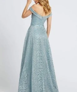 Mac Duggal Couture - 20121D Crystal Beaded Off-Shoulder A-line Dress