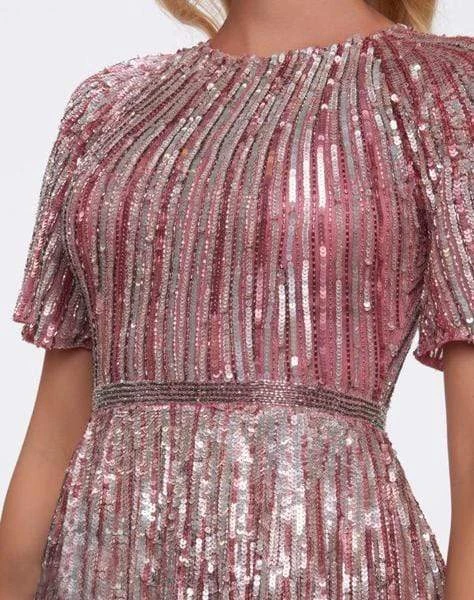 Mac Duggal Couture - 4913D Sequined Jewel Neck A-line Dress 5 Mac Duggal Couture - 4913D Sequined Jewel Neck A-line Dress