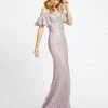 Mac Duggal Evening - 20140D Embroidered Illusion Sheath Evening Gown 1 Mac Duggal Evening - 20140D Embroidered Illusion Sheath Evening Gown