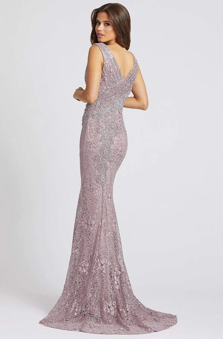 Mac Duggal Evening - 20159D Beaded V-neck Trumpet Dress 4 Mac Duggal Evening - 20159D Beaded V-neck Trumpet Dress