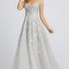 Mac Duggal Evening - 20187D Applique V-neck A-line Gown 1 Mac Duggal Evening - 20187D Applique V-neck A-line Gown