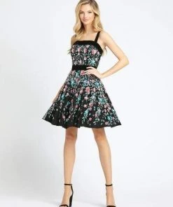 Mac Duggal Evening - 4984D Sleeveless Embellished A-line Dress