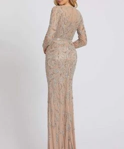 Mac Duggal Evening - 5124D Jewel Long Sleeves Evening Dress 6 Mac Duggal Evening - 5124D Jewel Long Sleeves Evening Dress