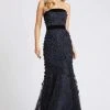 Mac Duggal Evening - 67293D Floral Applique Strapless Trumpet Dress 2 Mac Duggal Evening - 67293D Floral Applique Strapless Trumpet Dress
