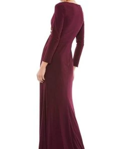 Mac Duggal Evening - 67848D V-Neck Draped Sheath Dress