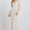 Mac Duggal Evening - 79272D Embroidered Lace Sheer Trumpet Dress