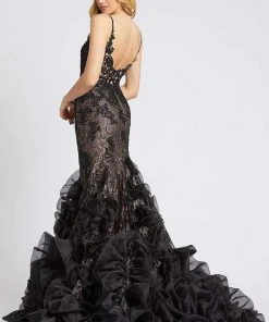 Mac Duggal Evening - 79275D Embroidered Deep V-neck Mermaid Dress 6 Mac Duggal Evening - 79275D Embroidered Deep V-neck Mermaid Dress