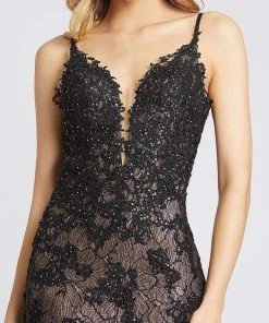 Mac Duggal Evening - 79275D Embroidered Deep V-neck Mermaid Dress 7 Mac Duggal Evening - 79275D Embroidered Deep V-neck Mermaid Dress