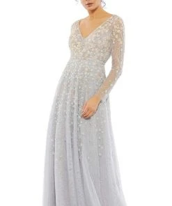 Mac Duggal Evening - 9131D Floral Fresh A-Line Dress