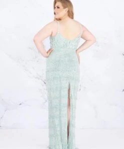 Mac Duggal Fabulouss - 4855F Embellished And Layered Sheath Dress 6 Mac Duggal Fabulouss - 4855F Embellished And Layered Sheath Dress