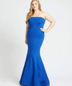 Mac Duggal Fabulouss - 48889F Queen Anne Soft Crepe Mermaid Gown