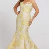 Mac Duggal Fabulouss - 66801F Floral Print Sweetheart Mermaid Dress