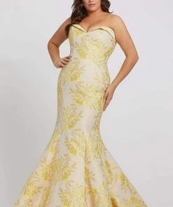 Mac Duggal Fabulouss - 66801F Floral Print Sweetheart Mermaid Dress