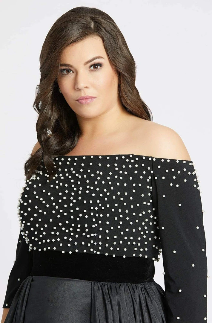 Mac Duggal Fabulouss - 66814F Beaded Off-Shoulder A-Line Gown 5 Mac Duggal Fabulouss - 66814F Beaded Off-Shoulder A-Line Gown