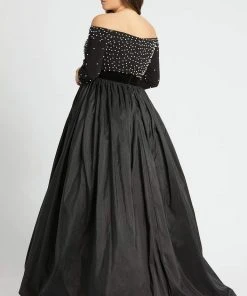 Mac Duggal Fabulouss - 66814F Beaded Off-Shoulder A-Line Gown 6 Mac Duggal Fabulouss - 66814F Beaded Off-Shoulder A-Line Gown