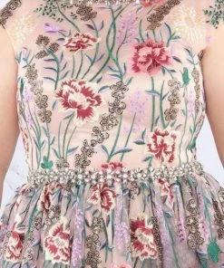 Mac Duggal Fabulouss - 66820F Floral Embroidered Bateau Ballgown 7 Mac Duggal Fabulouss - 66820F Floral Embroidered Bateau Ballgown