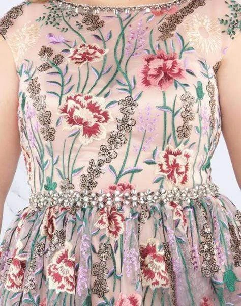 Mac Duggal Fabulouss - 66820F Floral Embroidered Bateau Ballgown 5 Mac Duggal Fabulouss - 66820F Floral Embroidered Bateau Ballgown