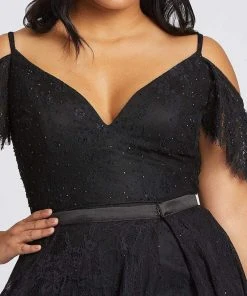 Mac Duggal Fabulouss - 67220F Embroidered V-neck Romper With Overskirt 9 Mac Duggal Fabulouss - 67220F Embroidered V-neck Romper With Overskirt