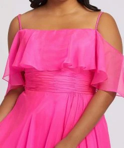 Mac Duggal Fabulouss - 67224F Cold Shoulder A-line Long Dress 7 Mac Duggal Fabulouss - 67224F Cold Shoulder A-line Long Dress