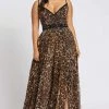 Mac Duggal Fabulouss - 67251F Cheetah Printed Long Dress 1 Mac Duggal Fabulouss - 67251F Cheetah Printed Long Dress