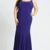 Mac Duggal Fabulouss - 77524F Embellished Scoop Neck Trumpet Dress