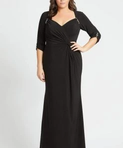 Mac Duggal Fabulouss - 77537F Accented Quarter Length Sleeve Dress