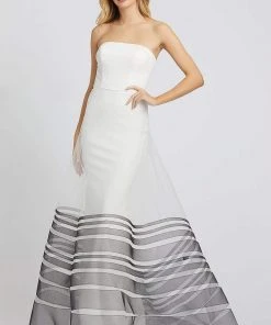 Mac Duggal Flash - 48923L Straight Across Evening Dress