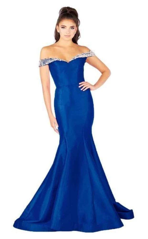 Mac Duggal Flash - 66900L Pearl Beaded Off Shoulder Mermaid Gown 7 Mac Duggal Flash - 66900L Pearl Beaded Off Shoulder Mermaid Gown