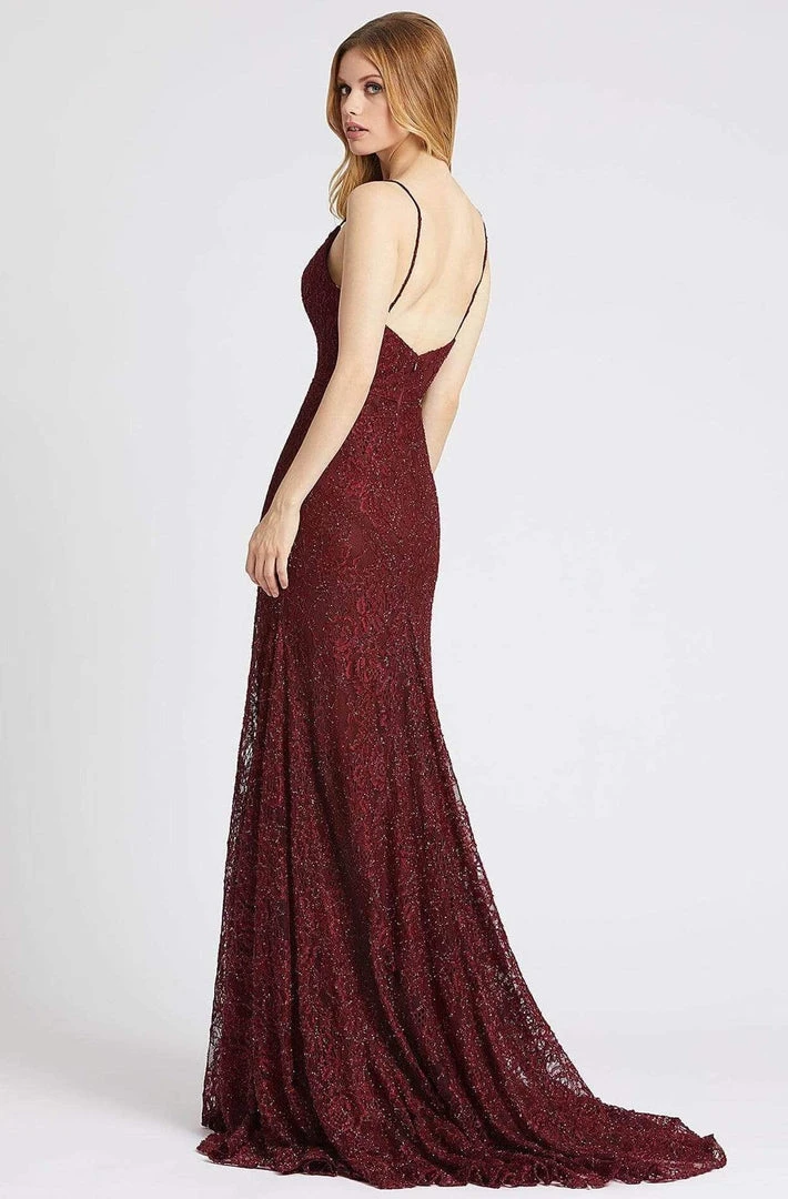 Mac Duggal Flash - 77771L Embroidered Plunging V-neck Trumpet Dress 4 Mac Duggal Flash - 77771L Embroidered Plunging V-neck Trumpet Dress