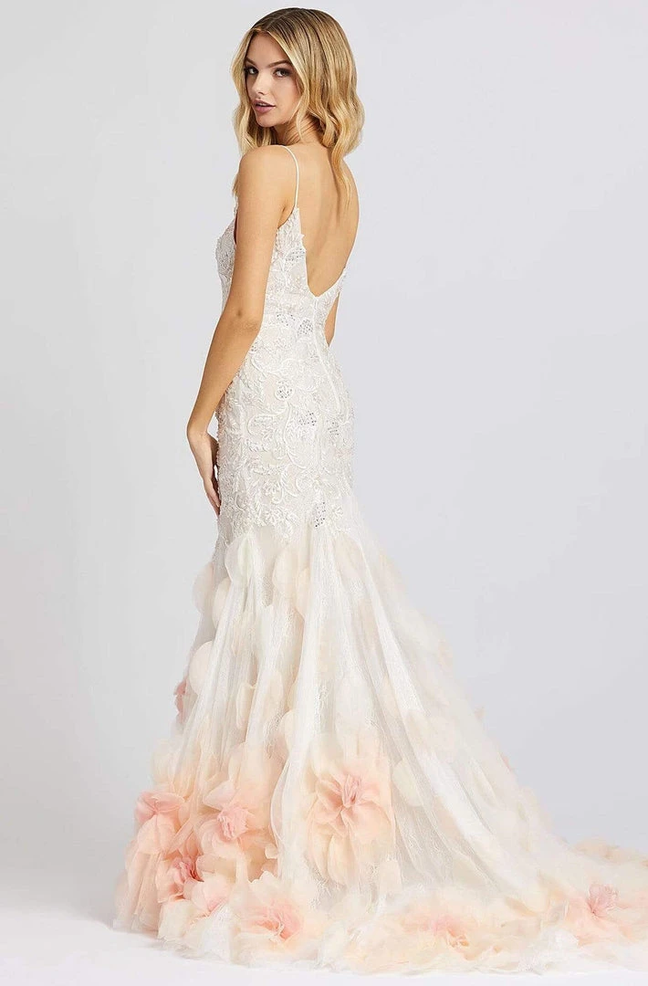 Mac Duggal Prom - 11116M Embroidered Deep V-neck Mermaid Dress 4 Mac Duggal Prom - 11116M Embroidered Deep V-neck Mermaid Dress