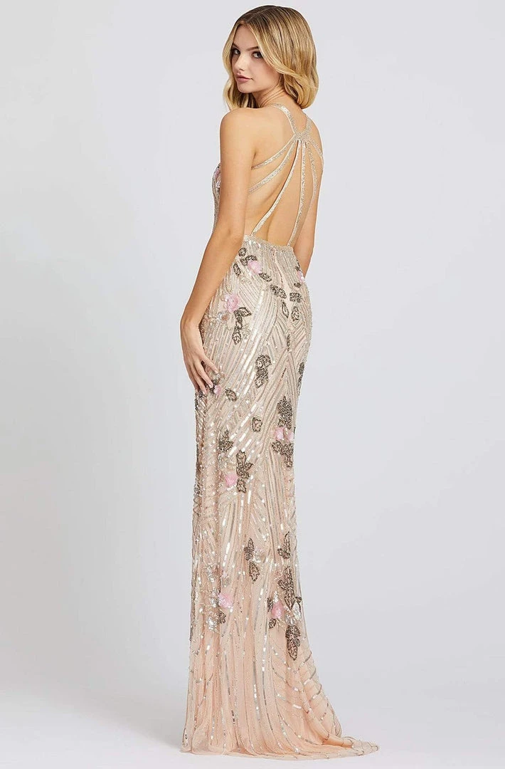 Mac Duggal Prom - 4890M Strappy Plunging V-Neck Sheath Dress 4 Mac Duggal Prom - 4890M Strappy Plunging V-Neck Sheath Dress