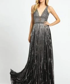 Mac Duggal Prom - 4906M Glimmering Sequin Embellished A-Line Prom Gown 15 Mac Duggal Prom - 4906M Glimmering Sequin Embellished A-Line Prom Gown