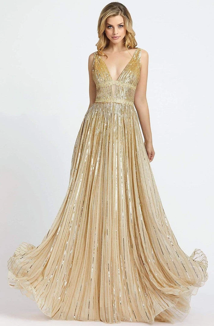 Mac Duggal Prom - 4906M Glimmering Sequin Embellished A-Line Prom Gown 3 Mac Duggal Prom - 4906M Glimmering Sequin Embellished A-Line Prom Gown