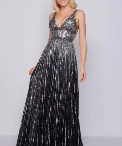 Mac Duggal Prom - 4906M Glimmering Sequin Embellished A-Line Prom Gown 16 Mac Duggal Prom - 4906M Glimmering Sequin Embellished A-Line Prom Gown