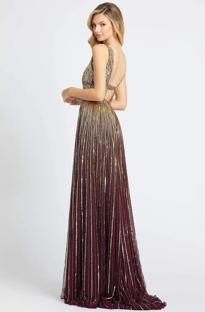 Mac Duggal Prom - 4906M Glimmering Sequin Embellished A-Line Prom Gown 12 Mac Duggal Prom - 4906M Glimmering Sequin Embellished A-Line Prom Gown