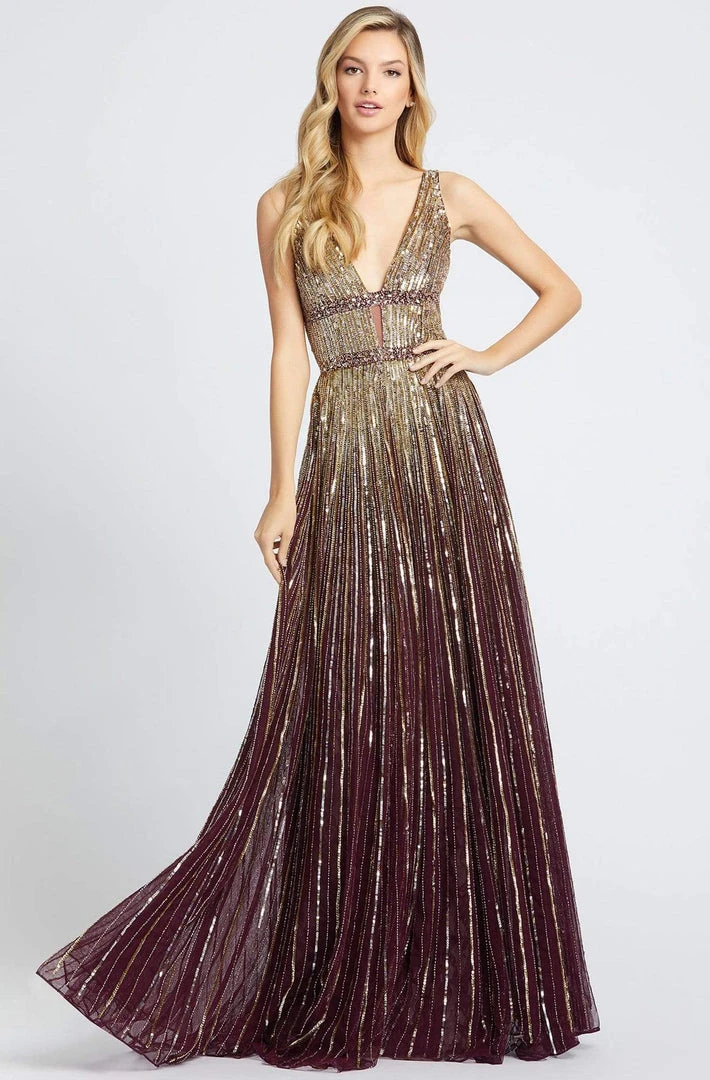 Mac Duggal Prom - 4906M Glimmering Sequin Embellished A-Line Prom Gown 9 Mac Duggal Prom - 4906M Glimmering Sequin Embellished A-Line Prom Gown