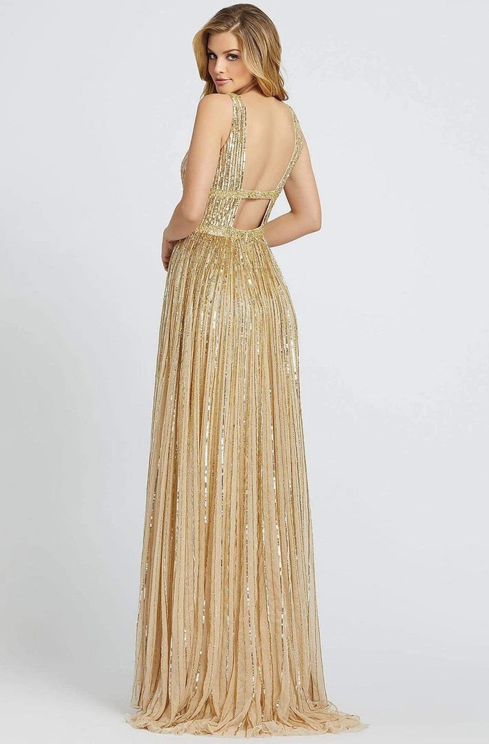 Mac Duggal Prom - 4906M Glimmering Sequin Embellished A-Line Prom Gown 4 Mac Duggal Prom - 4906M Glimmering Sequin Embellished A-Line Prom Gown