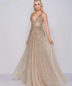 Mac Duggal Prom - 4906M Glimmering Sequin Embellished A-Line Prom Gown 19 Mac Duggal Prom - 4906M Glimmering Sequin Embellished A-Line Prom Gown