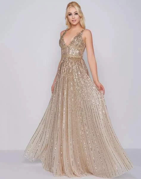 Mac Duggal Prom - 4906M Glimmering Sequin Embellished A-Line Prom Gown 10 Mac Duggal Prom - 4906M Glimmering Sequin Embellished A-Line Prom Gown